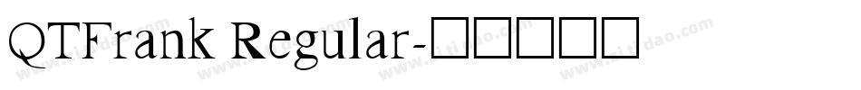 QTFrank Regular字体转换